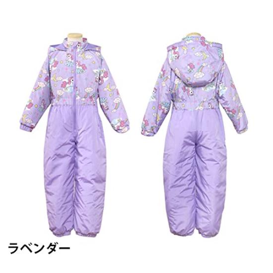 Happy Snow Combi Ski Jumpsuit for Unicorn Print Size 120cm Kids' Girls, Coverall, Lavender, (n25579)