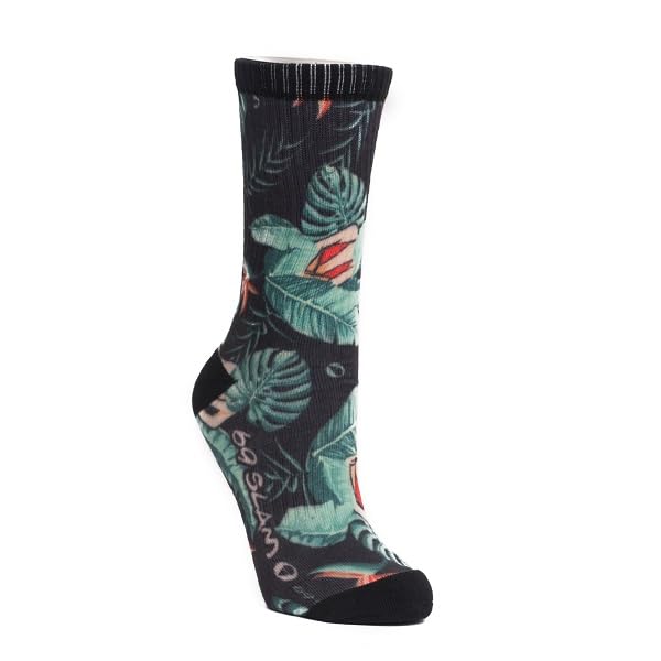 

69SLAM Crew Эластичные Носки Скейтера с Листом для Мужчин, Серф-Стиль SKS-AT (зеленый (САК))