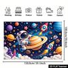 2D Flat Banner - Space Theme Background Banner  Suitable for Birthday Parties  Photography Scenes  and Classroom Decorations