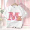 Sommer Capybara Anime Brief Niedlich Bedruckt Kinder T-Shirt Mädchen Kurzarm Mode Oberteile Kinderkleidung Lässige T-Shirts