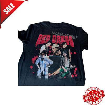 HEISS NEU!!! Jonas Brothers August Rotes Kleid 2025 Nachdruck T-Shirt , GRÖSSE S - 5XL!!! Unisex-T-Shirts