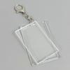 Acrylic Transparent Photo Frame Keychain with Favorite Photo Frame Extra Large