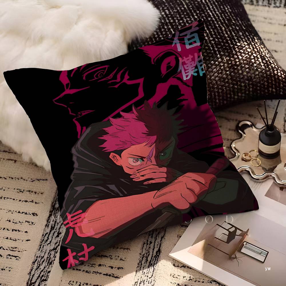 Yuji Itadori and Ryomen Sukuna Personalized Pillow Dust Cover Bedroom Kids Party Decoration Pillowcase Birthday Children Gift