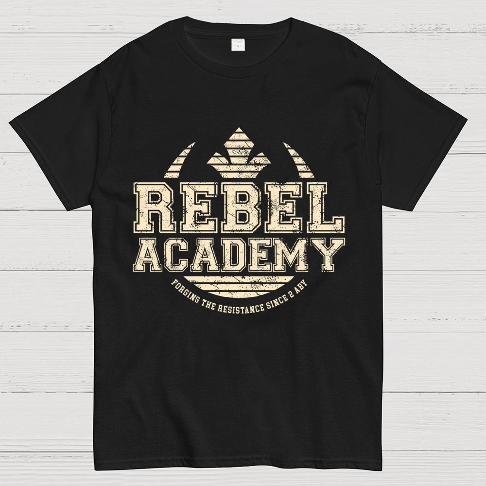 Rebel Academy Unisex 100% Cotton Summer Casual Cool Loose T-Shirt