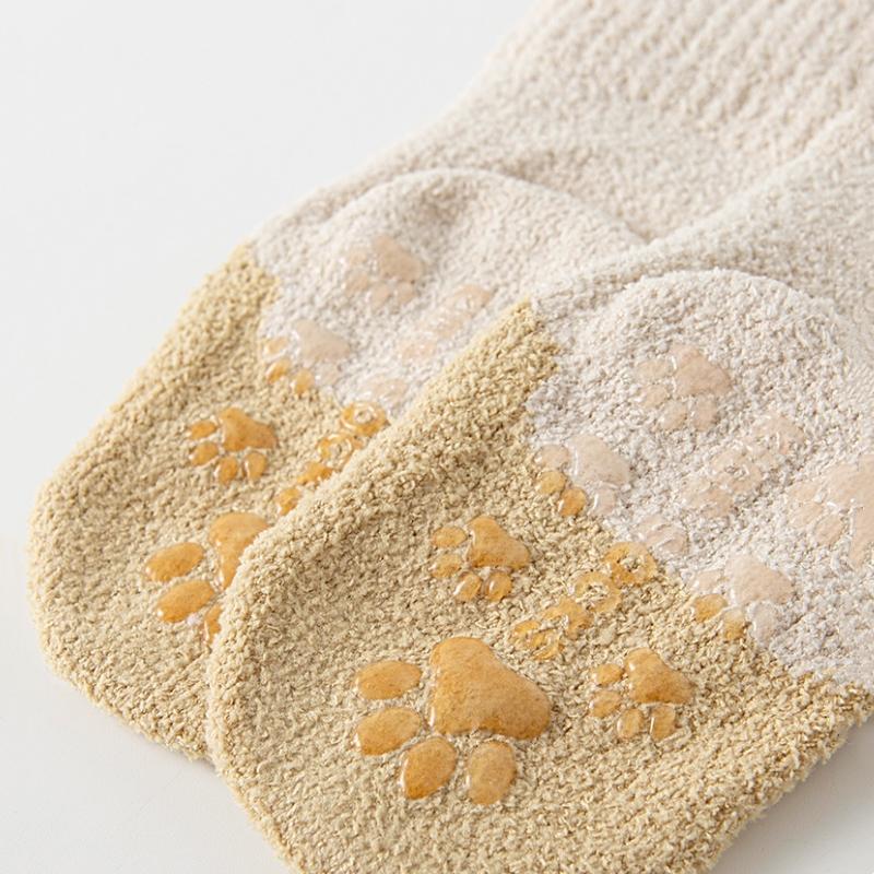 Autumn Winter Children Knee High Socks Thick Warm Coral Fleece Baby Stockings Infant Boys Girls Soft Thermal Long Socks 0-3Years