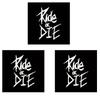 3 Stück 5,6 x 8 cm Fahrradrahmen-Aufkleber Ride Or Die Oberrohr-Aufkleber für MTB-Fahrräder Dekorative Rahmen-Fahrrad Auto Motorrad Zubehör