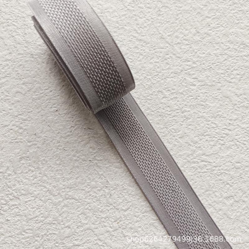 2.5cm Handmade Cotton Christmas Lolita Ribbon with Double-Sided Silver Thread for Hair Accessories