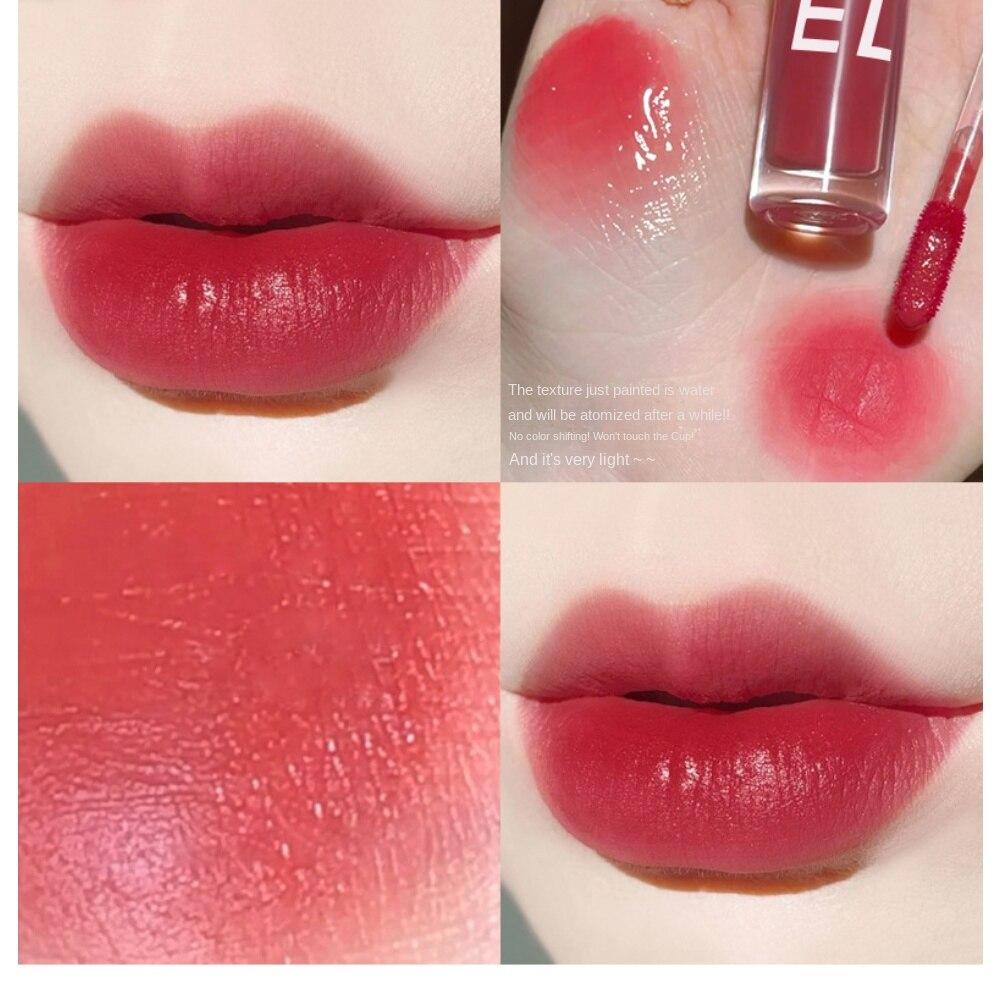VIBELY Velvet Water Mist Lip Glaze Ist Ein Feuchtigkeitsspendender, Wasserfester Und Langanhaltender Lippenstift, Der Nicht Leicht Abfärbt.