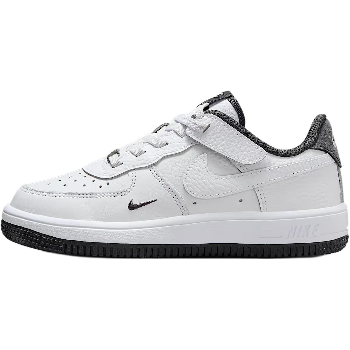 

Nike Force 1 Low LV8 Легко надевать Удобные Нескользящие Прочные Низкие Детские Кеды для Скейтбординга Детские кроссовки Белые HJ6785-100 25