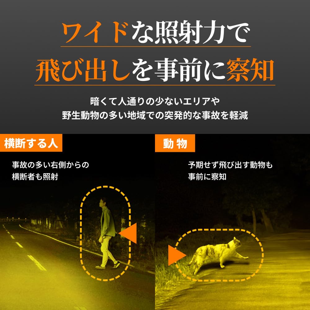 HID shop fog lamp LED H3 2 color switching white