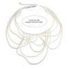 Modern Faux Pearls Body Necklace for Women Adjustable Strap Shoulder Chain Great for Celebrations and Day To Day Fashion