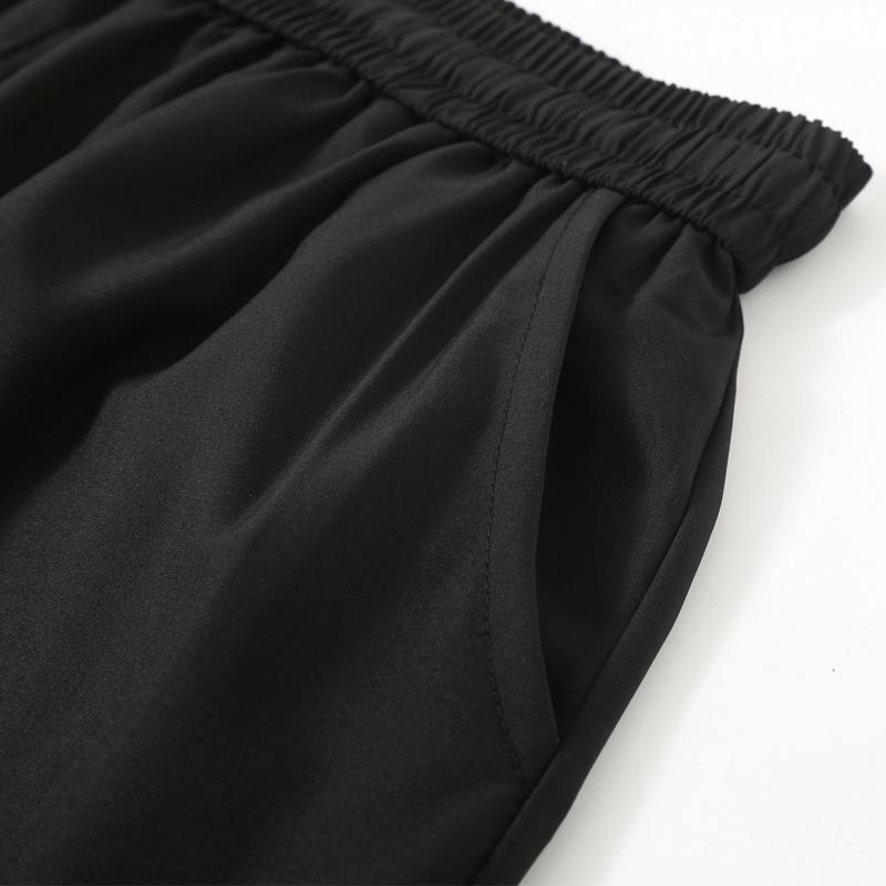 Men's Plus Size Quick Dry 7/8 Pants, Elastic Waist Summer Casual Cropped Trousers (4XL-10XL)