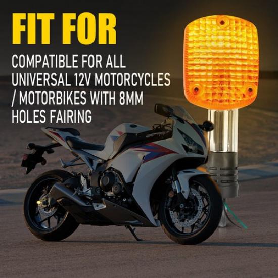 2pcs Turn Signal Blinker Light Fit Honda VF250 Magna VF750 Rebel CA250 CMX250