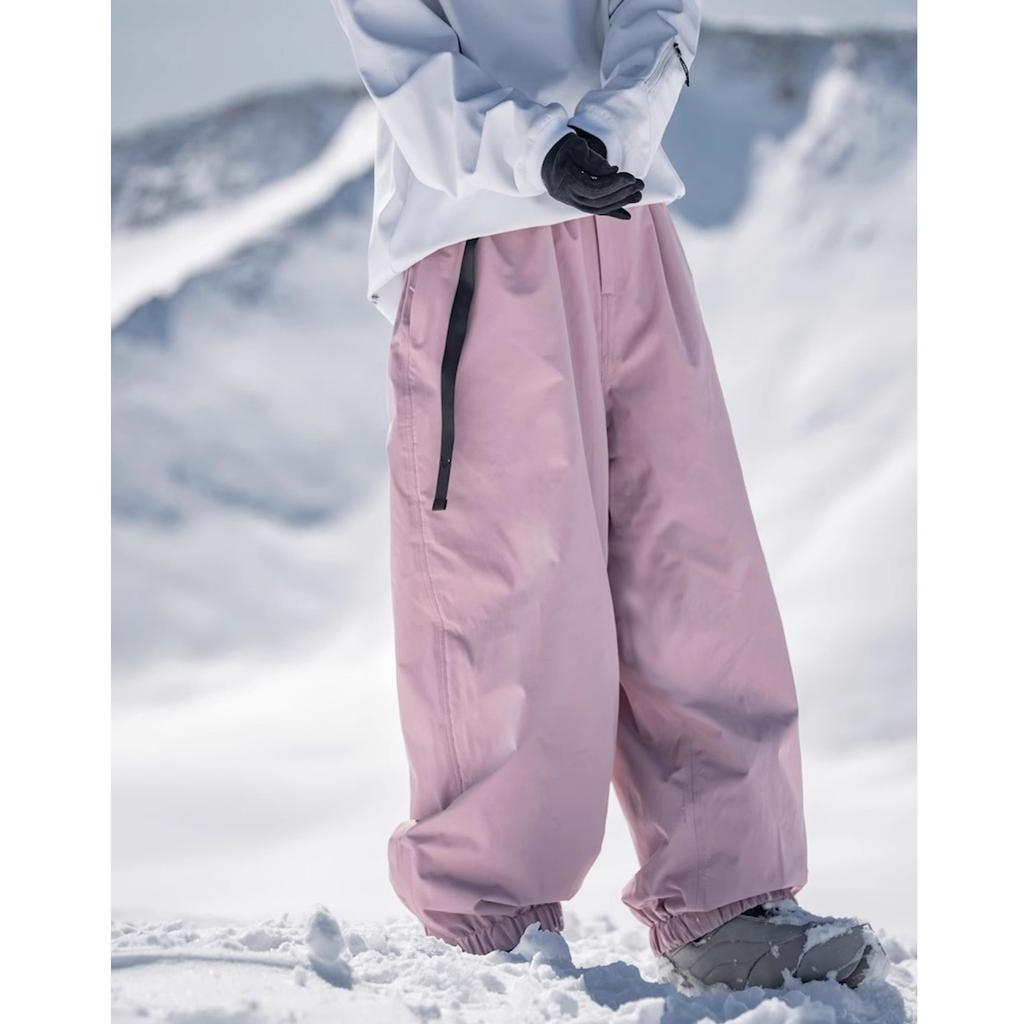 Baggy Ski Pants for Women and Men Waterproof Windproof Snowboarding Pants Insulated Winter Outdoor Hiking Warm Skiing Pants Loose Sport Snow Pants