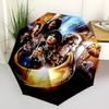 1pc The Lord of the Rings Automatic Open/close Folding Portable Cute Umbrella  with 8-Rib Structure for Women/Men, All-Season Use  A0901105
