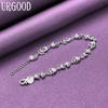 925 Sterling Silver Romantic AAA Zircon Bracelet Fashion Jewelry