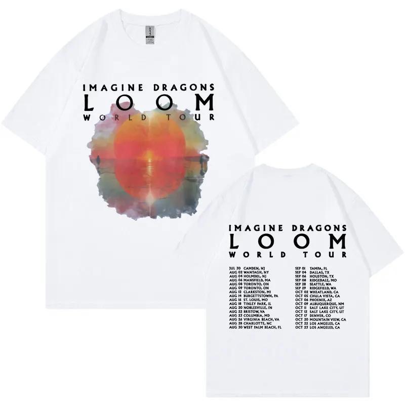Loom 2024 Tour T Shirt Imagine Concert Dragons 2024 New Album Tshirts Men Women Fashion Vintage Short Sleeve Tshirt Streetwear