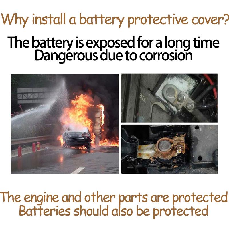 Car Battery Cover for Volkswagen VW Touran 2003~2015 Engine Covers Holder Box Flame Retardant Protective Accessories 2004 2008