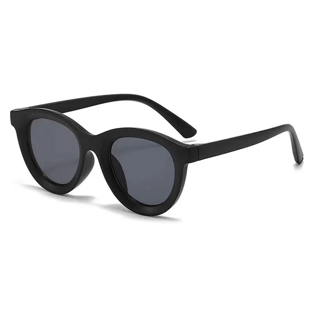 Stylish Vintage Retro Children Sunglasses UV Protection Soft Silicone Frame Shades Candy Color Children's Sun Eyeglasses for Boys  Girls