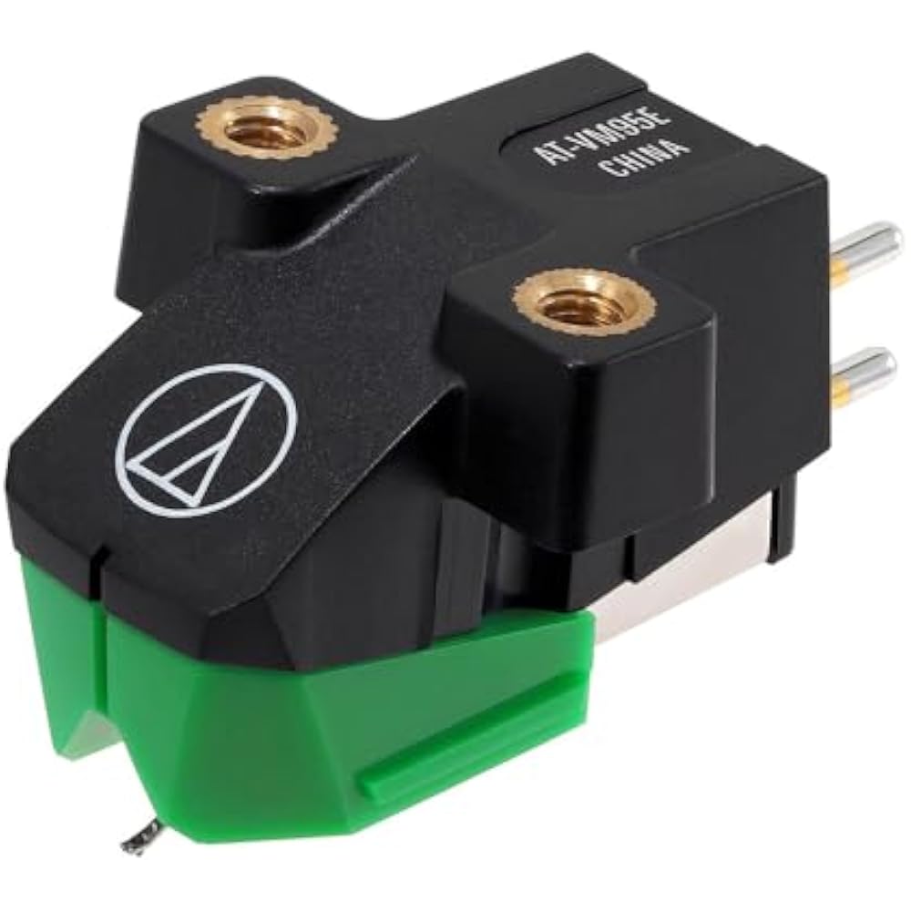 Audio-Technica AT-VM95E VM-Type Stereo Cartridge, Elliptical Stylus, AT-VM95 Series, Record Needl...