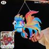 Autumn Festival Fish Lanterns DIY Chinese Paper Lantern Handmade Hanging Fish Lanterns Mid-autumn Party Celebration Decorations