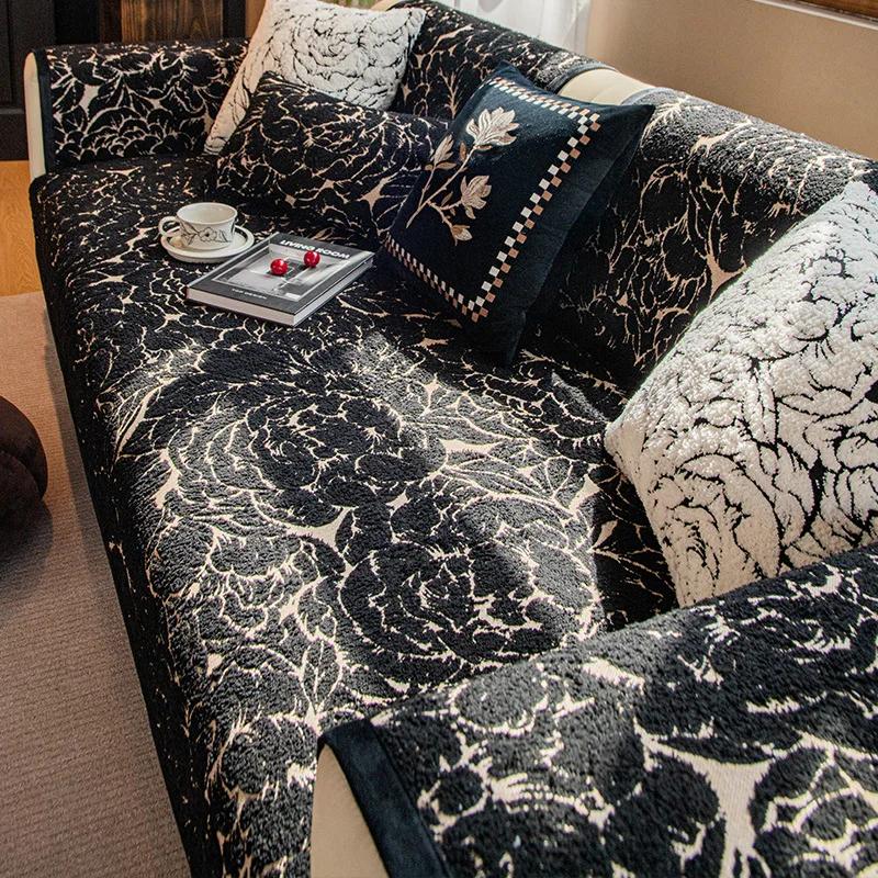 

Подушка для дивана «Французская камелия» Four All Seasons Universal New Retro Straight Anti-Slip Leather Cover Fabric 90x70