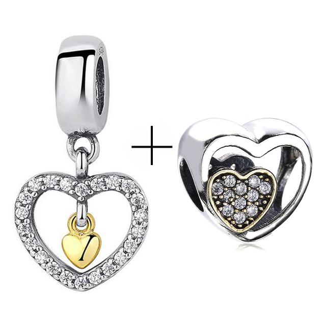 2pcs /Lot New Mom &Dad Charm Beads Fit European Style Brand Bracelets For Women Family Romantic Jewelry Gift Buy 1 Get 1 Free