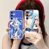 Konosuba Aqua Mobile Phone Case for Samsung Galaxy S25 S24 S23 S22 S21Plus FE Ultra Clear Colour Protective Smartphone Pretty