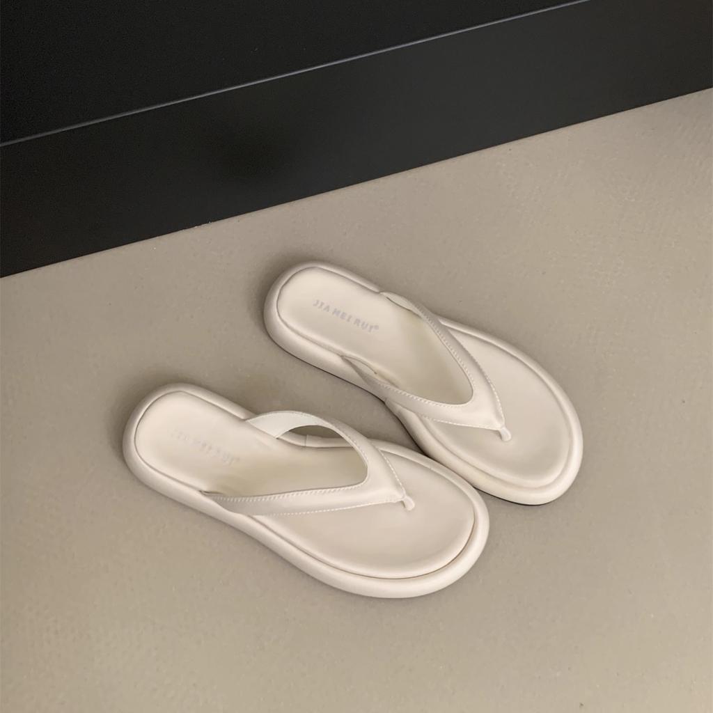 Fashion New Women's Summer Beach Flip Flops Slip-On Fashion Casual Vacation Slippers Clogs Ladies Luxury Slides Low Platform Footwear