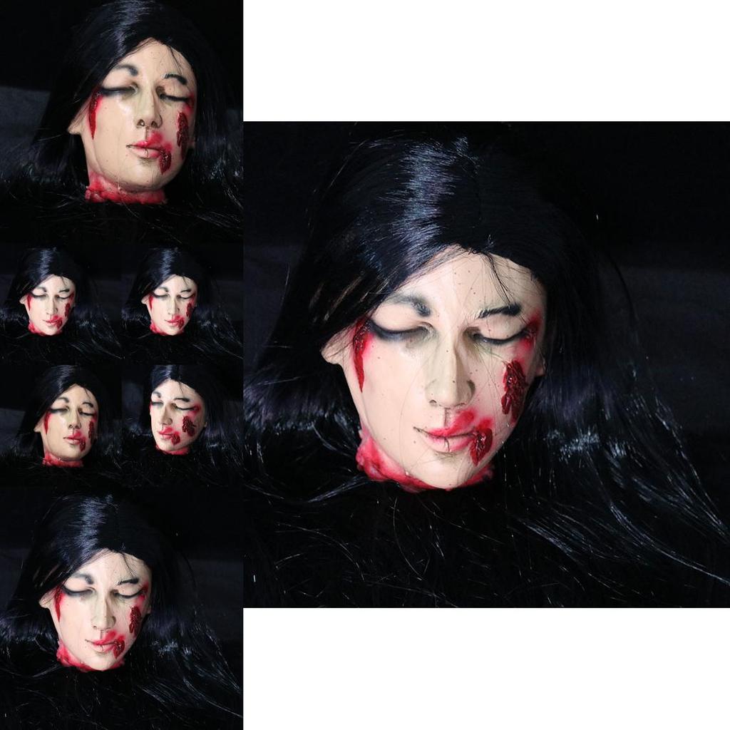 Ghost House Halloween Prop With Latex Foam Head For Scary Venue And Themed Party Decor