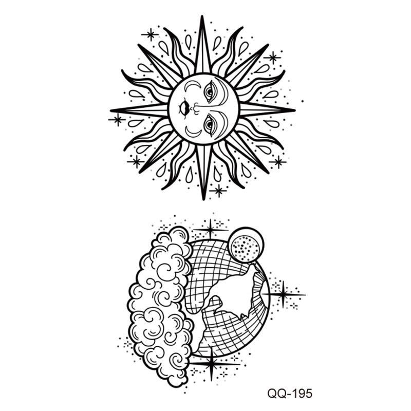 New Style Waterproof Temporary Tattoos: Floral, Butterflies & Lion Designs - Mix & Match Set