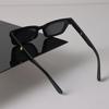 Luxury Sunglasses Women Men Cat Eye Mirror Square Brand Designer Black Sun Glasses Trendy Eyewear Small Frame Cool