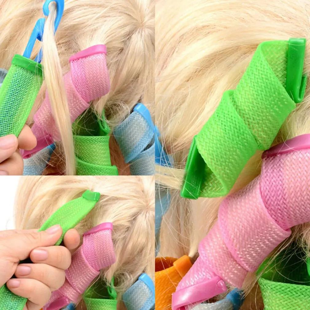 Hair Curler Heatless Hair Rollers Curler Curling Tongs Headband Rods Curls Sleeping Soft Waves Formers No Heat Curls Modeler