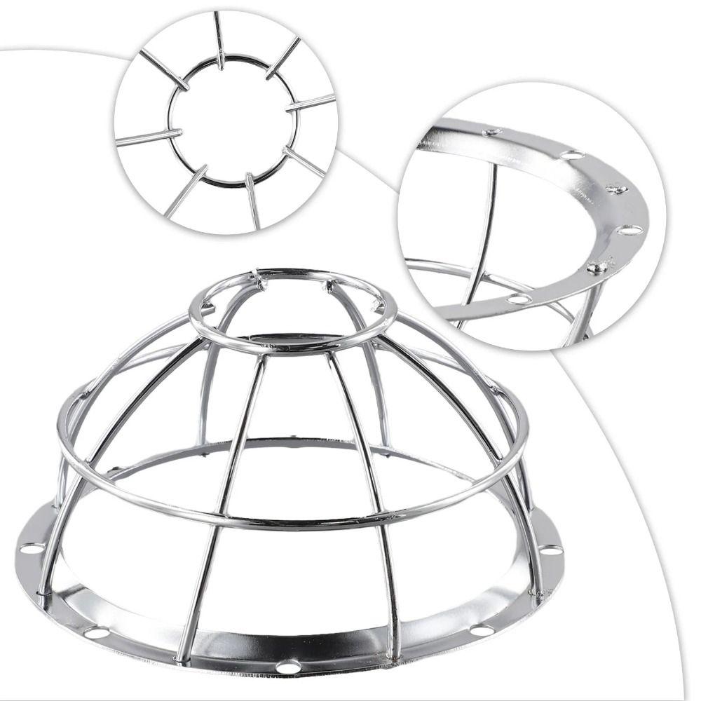 Iron Smoke Detector Protective Cover Silver Explosion-proof Lampshade Heavy Duty Fire Covers  Lamp