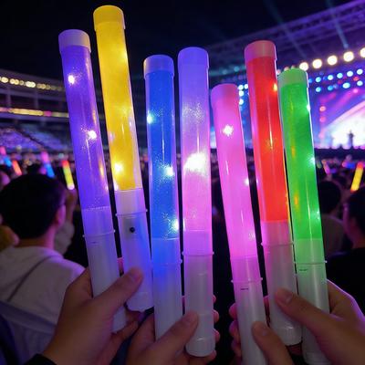 K-Pop 1-10Pcs Lightstick Led Glow Sticks 15 Color Reusable Concert Stick Led Flashing Glowsticks Birthday Wedding Party Favor