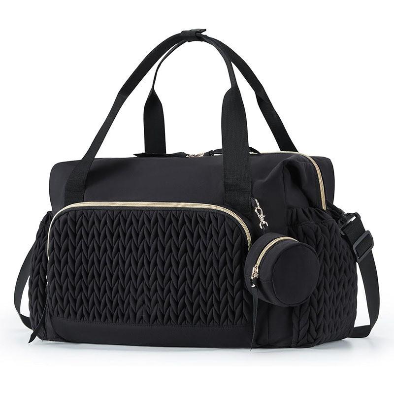 Multifunctional Diaper Bag Backpack, Large Capacity Fashion Mommy Bag With Stroller Straps