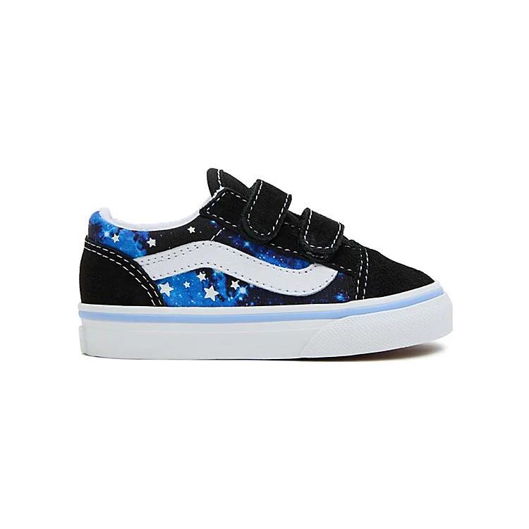 Vans Old Skool Round Toe Comfortable Warm Lightweight Low Top Walking Shoes Baby Shoes Deep-Blue VN000D3YY61