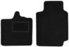 Black Front Floor Mats For: Smart ForTwo I Hatchback (1998-2007)