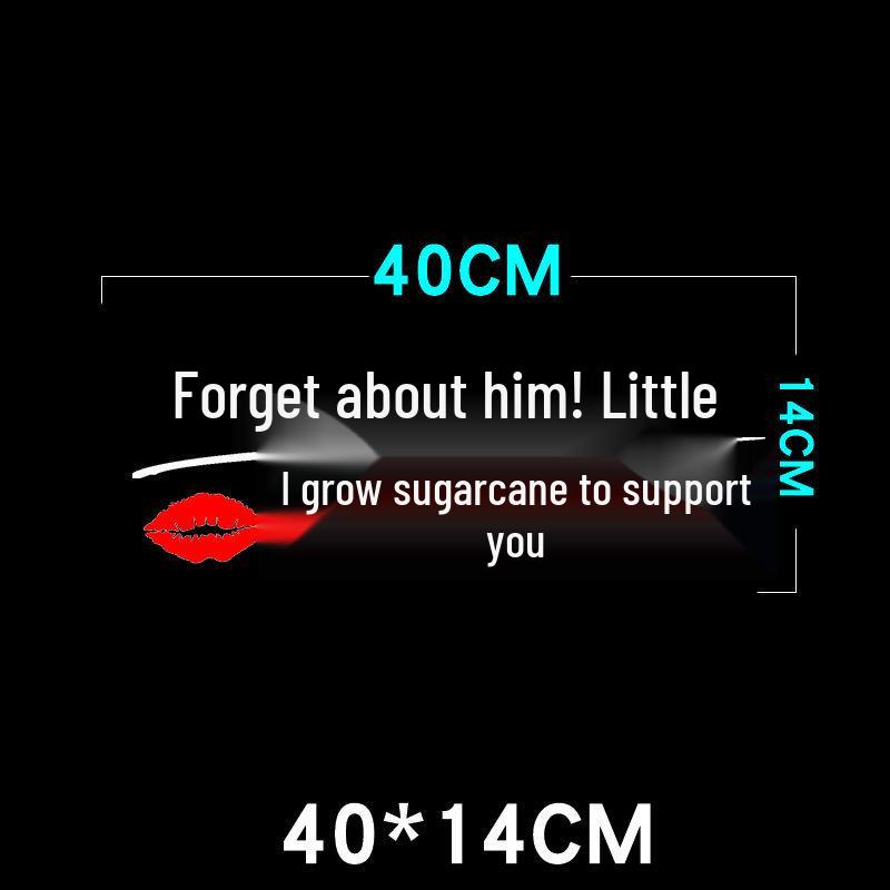 Creative Personality Reflective Car Door & Rear Window Sticker: 'A Wise Man Speaks Little'