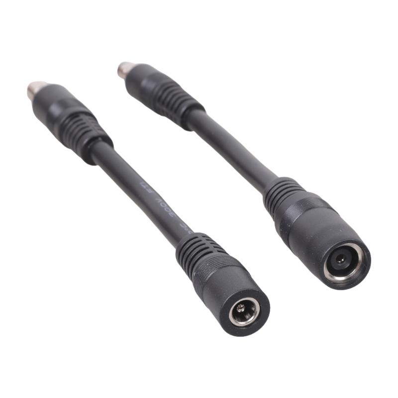 2Pcs/set Short Conversion Power Cord DC5521 To DC8020 Adapter Cable Male Female Connectors For Solar Panel System