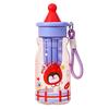 Water Cup with Soft Rubber Lanyard, Portable Leakproof Multi-Sealing Lid Water Bottle with Removable Tea Separator, Large Capacity Kids School Travel