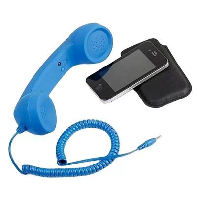 Modny Retro Telefon z Dużym Słuchawką Antyradiacyjną Mikrofon Telefon Słuchawka - Fajny Prezent Telefon
