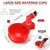 5/50 PEZZI Tazza per bere il pollo Bevitore automatico Mangiatoia per polli Mangiatoia per l'acqua Ciotola per bere Mangiatoia per l'acqua per pulcini Anatra Oca Quaglia