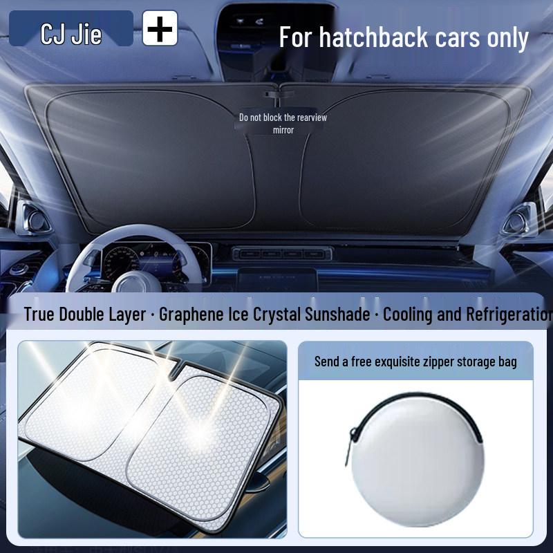 Foldable Car Sunshade & Heat Insulation Curtain for Windows