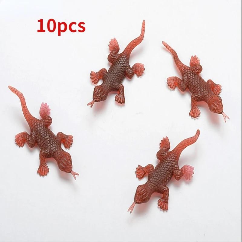 10pcs/lot Lifelike Simulation Fake Rubber Scorpion Gecko Centipede Cockroach Toy Prank Funny Trick Joke Toys
