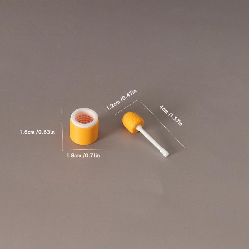3Pcs Cleaning Tool 1:12 Dollhouse Mini Simulation Long Handle Toilet Brush Model For Toilet Scene Toy Home Decor Accessories
