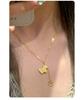 Nickel Silver Plated Crushed Ice Golden Horse Tassel Necklace: Zodiac Year of the Horse, High-End Feel.