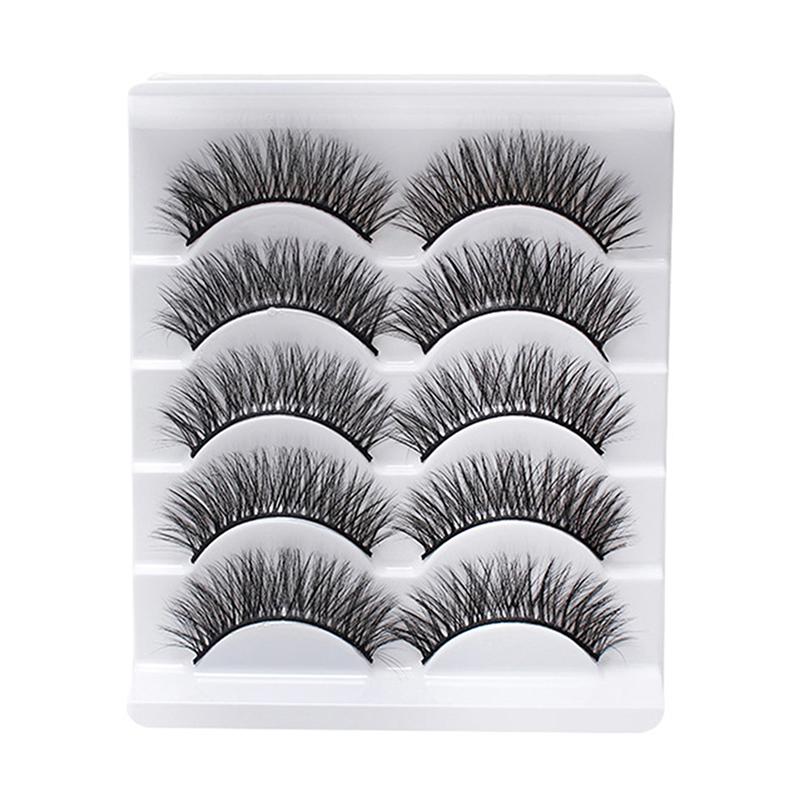 5 Pairs Of 3D 3D Natural False Eyelashes Curl All Match Eyelashes Curl False Eyelashes Naturally