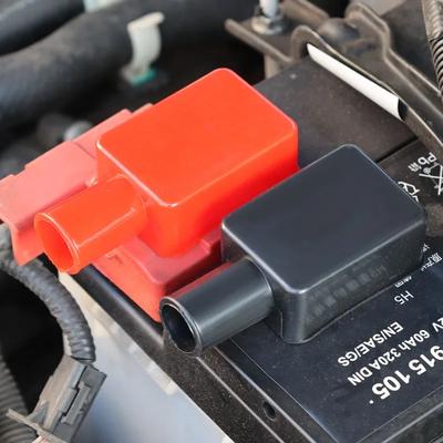 Car Battery Pole Positive and Negative Protection Cover Soft Plastic Flexible Battery Terminal Insulator Protective 2-10pcs