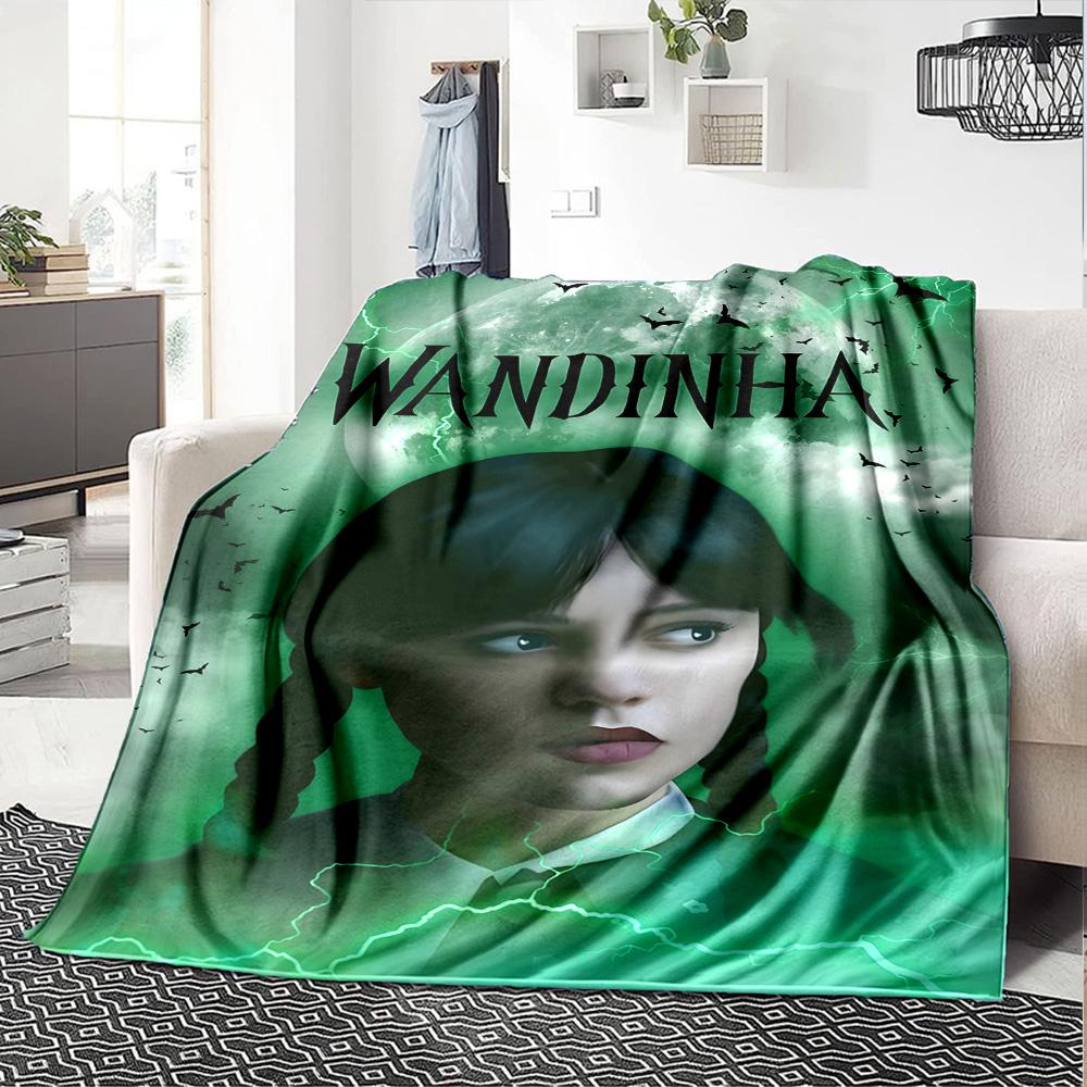 1pc Wednesday Blanket, Gift, for Men and Women, Soft Blanket, Good for Sofa Bed Couch Travel, Lightweight Flannel Blanket